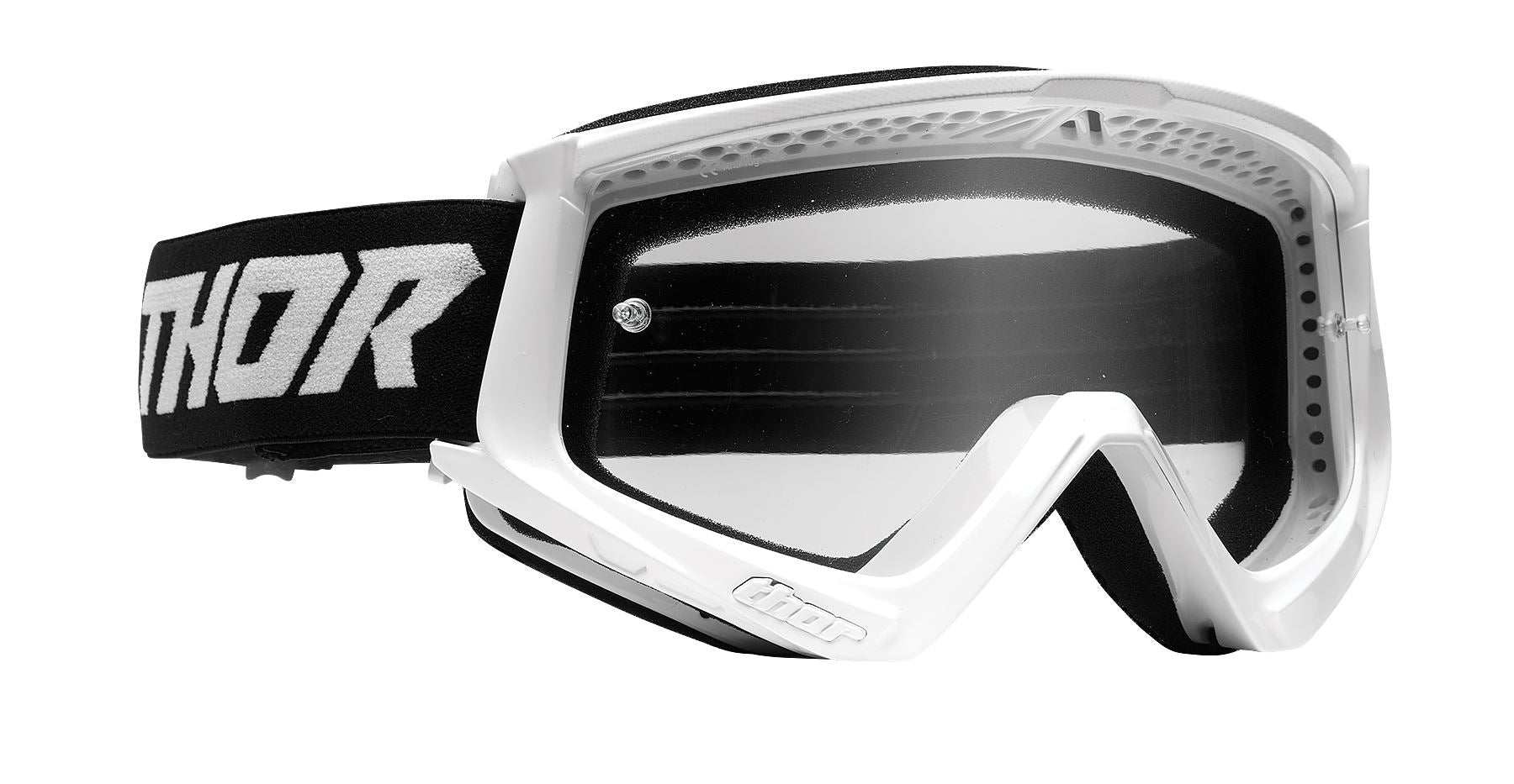Thor 2025 Motocross Goggles Combat Racer White Black